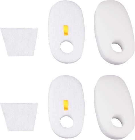 2 Packs Amyehouse Foam & Filter Kit Compatible with Shark Rocket Deluxe Pro HV319Q, HV320, HV320W, HV321, HV322, HV324Q, HV325, HV330,UV422 UV422CCO True Pet Vacuums, Replacement Parts #1080FTV320 & 1084FTV320