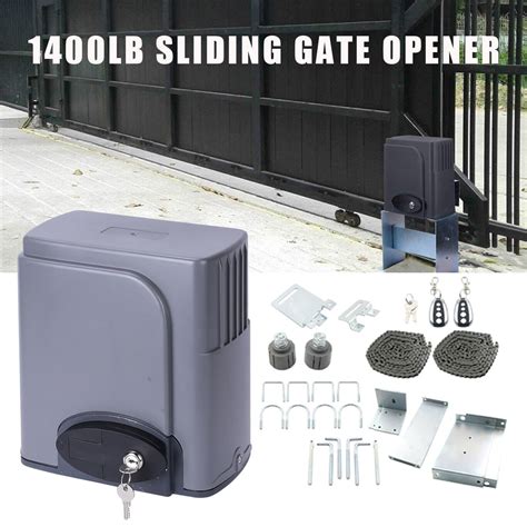 Creative Product ANBULL Remotely Controllable Sliding Gate Opener Kit RG01 Automatic Sliding Gate Motor for Heavy Duty Slide Gates Up to 2200 Pounds