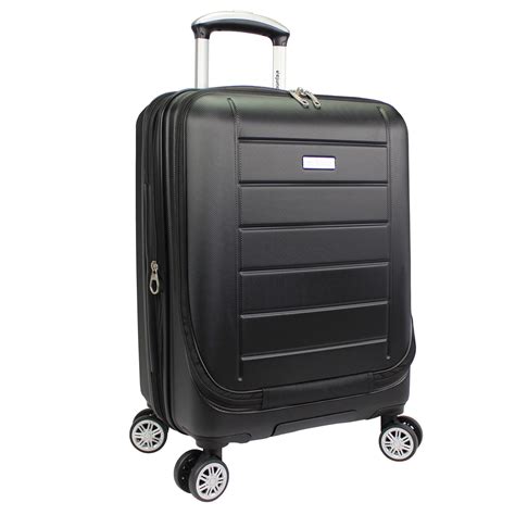 Dejuno Compact Hardside 20-inch Carry-on Luggage with Laptop Pocket, Sky Blue