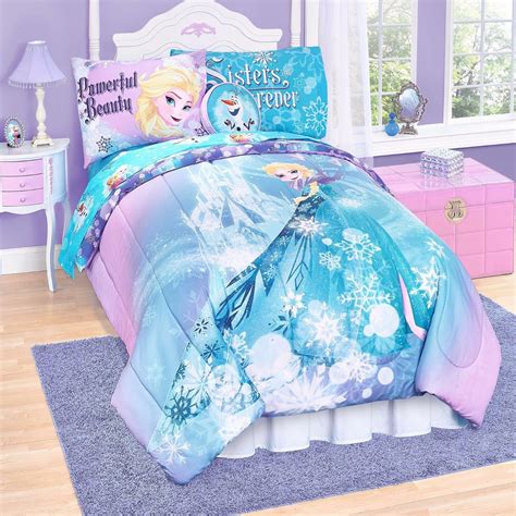Get Popular Offer Disney Frozen Swirl Twin Comforter - Super Soft Kids Reversible Bedding Features Anna & Elsa - Fade Resistant Polyester Microfiber Fill (Official Disney Product)
