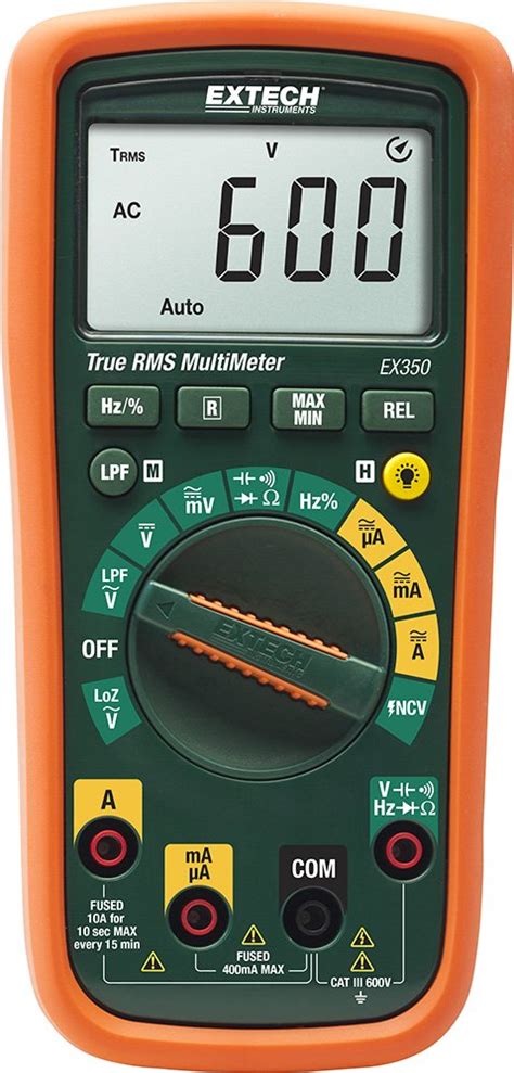 Extech EX350 True RMS Professional MultiMeter with NCV