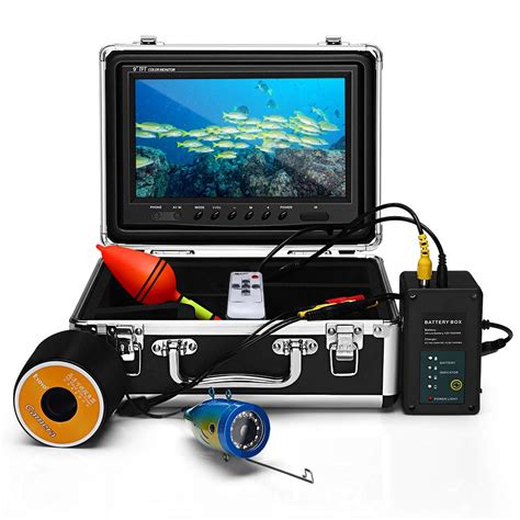 Best Deal 🛒 Eyoyo Fishing Camera Video Fish Finder 7 inch LCD Monitor 1000TVL Camera 12pcs IR LED DVR+8GB with 30m Cable for Ice Lake Boat Fishing