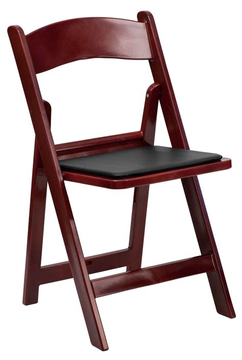 Flash Furniture Hercules Series Folding Chair - Red Mahogany Resin - 4 Pack 1000LB Weight Capacity Comfortable Event Chair - Light Weight Folding Chair