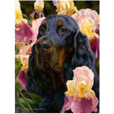Gordon Setter Art Reproduction Print – “Grace & Beauty” by Michael Steddum - Limited Edition Signed and Numbered Gordon Setter Art Print - Ideal for a Gordon Setter Gift