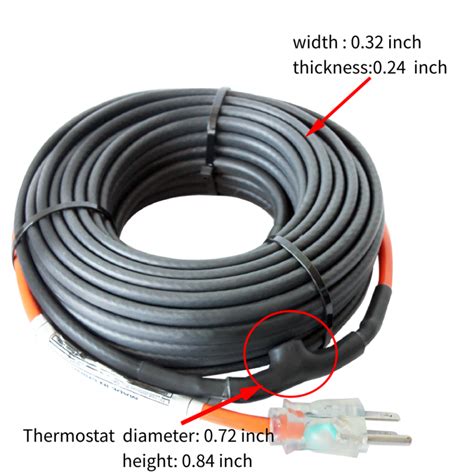 HEATIT JHSF 100-feet 120V Self Regulating Pre-assembled Pipe Heating Cable