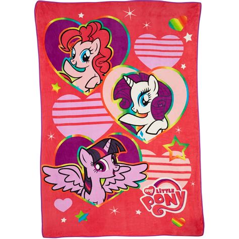 Horse Girl Rainbow Cute Pony Fleece Throw Blanket No-Shedding Soft, Warm & Lightweight Perfect for Bed Sofa Couch Car Super King 120 x 90 Inch