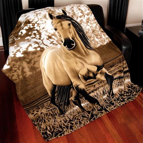 Horse Girl Rainbow Cute Pony Fleece Throw Blanket No-Shedding Soft, Warm & Lightweight Perfect for Bed Sofa Couch Car Super King 120 x 90 Inch