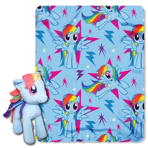 Horse Girl Rainbow Cute Pony Fleece Throw Blanket No-Shedding Soft, Warm & Lightweight Perfect for Bed Sofa Couch Car Super King 120 x 90 Inch