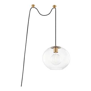 Mitzi HL270701L-AGB Margot Pendant, Brass