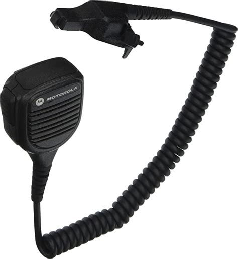 Motorola Original OEM PMMN4051 PMMN4051B Windporting Remote Speaker Microphone with 3.5mm Audio Jack, IP55 Water Resistant, Intrinsic Safety Standard FM