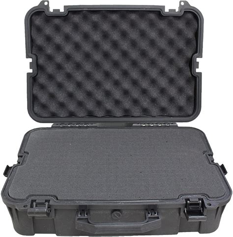 SAS Lockable Heavy Duty Hard Camera Case Pluck Foam with Locking Holes for Pistol, Archery Accessories or Handgun